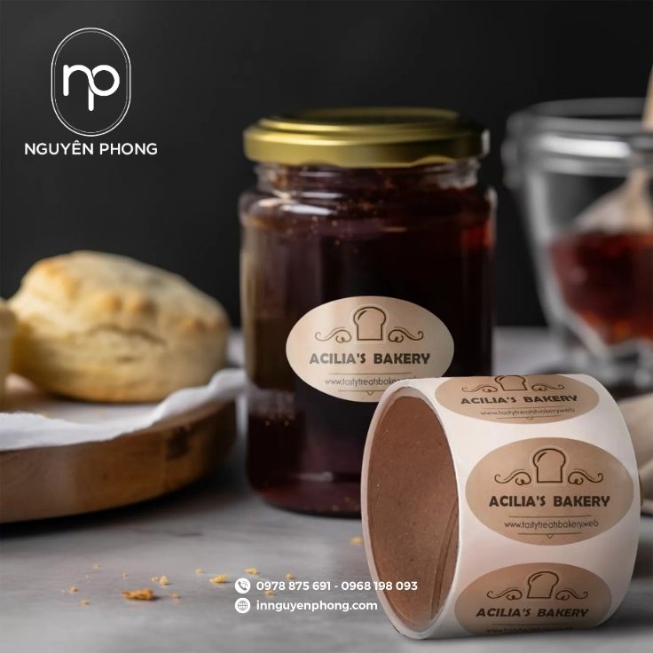 Mẫu decal cuộn in ngành hàng thực phẩm